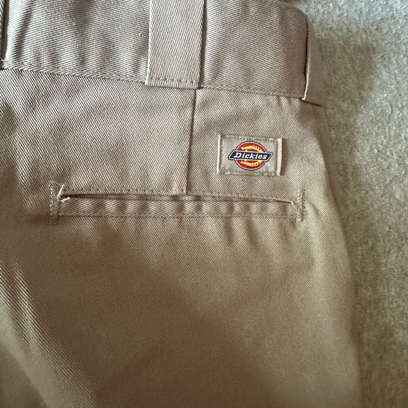 Dickies Gray Trousers Straight Leg Cotton Blend - Picture 4 of 5